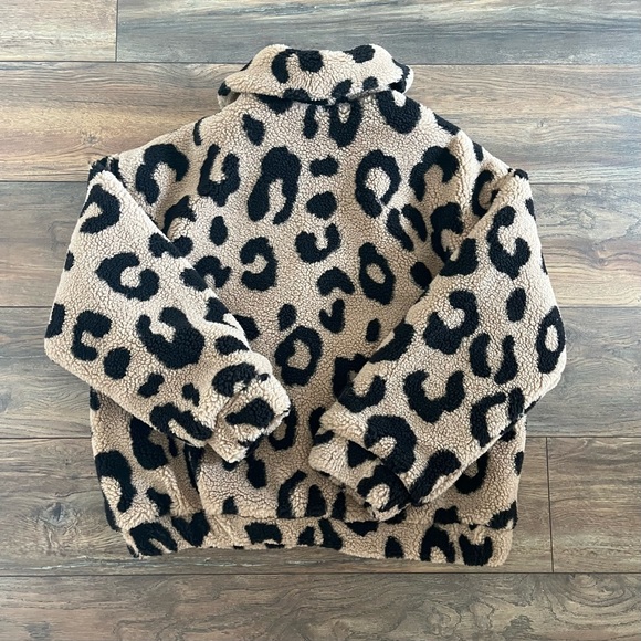 Forever21 Teddy Bear Animal Print Jacket - Picture 3 of 8